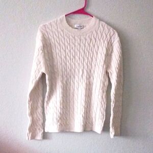 Cream Cable Knit Sweater